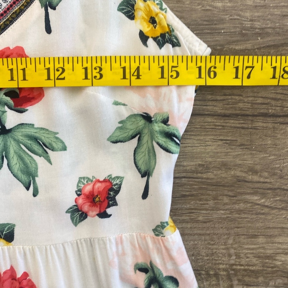 H&M Coachella  Maxi Dress - White with Red Accents - Picture 11 of 11